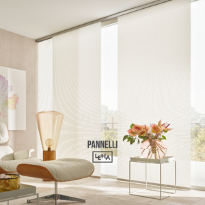 Tenda a pannelli scorrevoli su misura per grandi vetrate – Bontempo Home